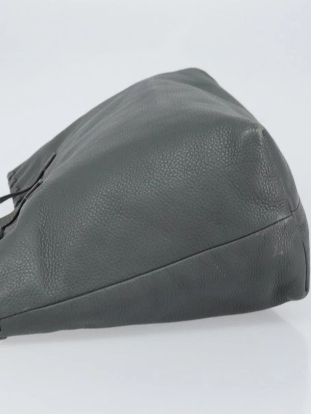 GUCCI Tote Bag Leather Outlet Gray Silver 354665 Auth 164491 - Picture 6 of 16